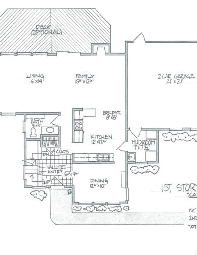 Architectural drawing - 1st Floor